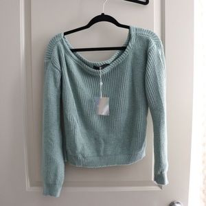 Missguided off the shoulder sweater (NWT)